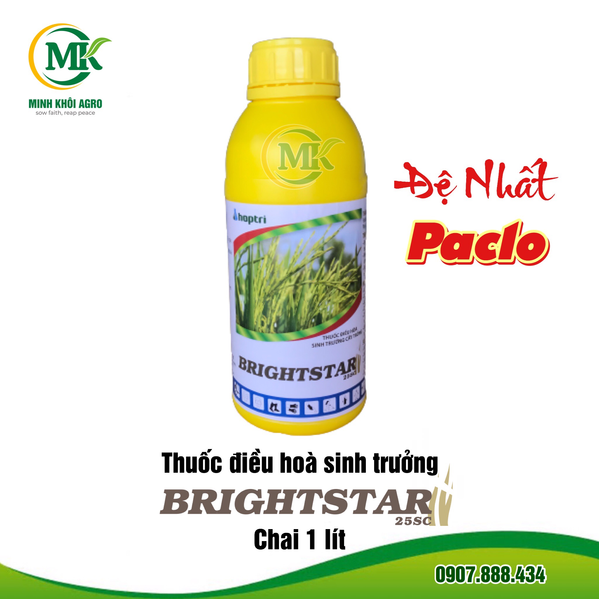 Thuốc điều hòa sinh trưởng Brightstar 25SC - Chai 1 lít